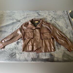 Women’s Brown Leather Jacket